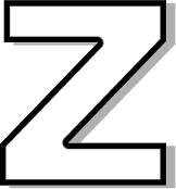 lowercase Z white