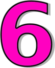 SIGNS SYMBOL / ALPHABETS NUMBERS / OUTLINED NUMBERS / PINK @ WPClipart