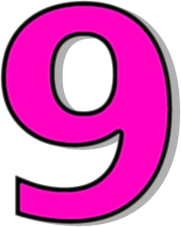 number 9 pink