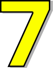 number 7 yellow