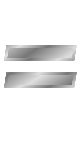 silver equal sign