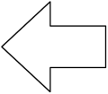 arrow outline left