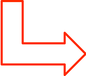 L shaped arrow red right