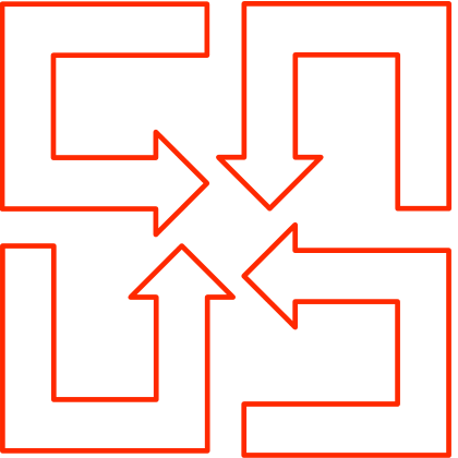 U-shaped arrow set 02