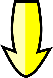 arrow bulging down yellow