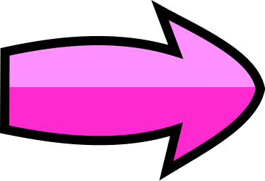 arrow bulging right pink