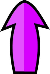 arrow bulging up purple