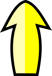 arrow bulging up yellow