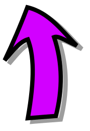 Arrow comic up purple