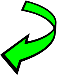 arrow curved attention green - /signs_symbol/arrows/arrow ...