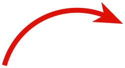 arrow curved red
