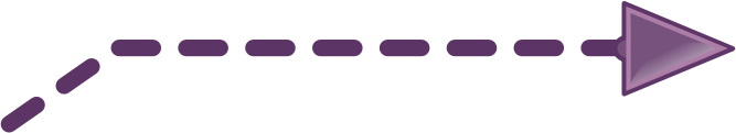 arrow label dotted right up purple