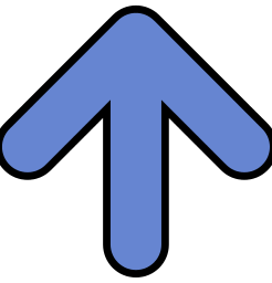 arrow blue rounded up