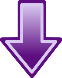 arrow shaded purple down