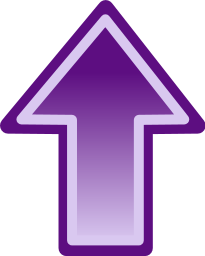 arrow shaded purple up