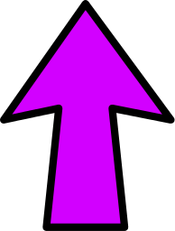 arrow outline purple up