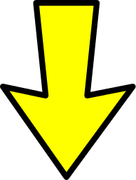arrow outline yellow down