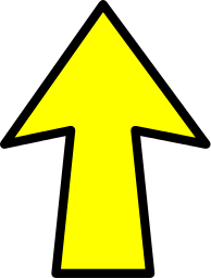 arrow outline yellow up