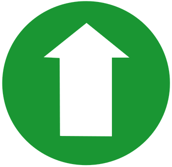 arrow circle green up
