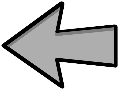 arrow outline gray left