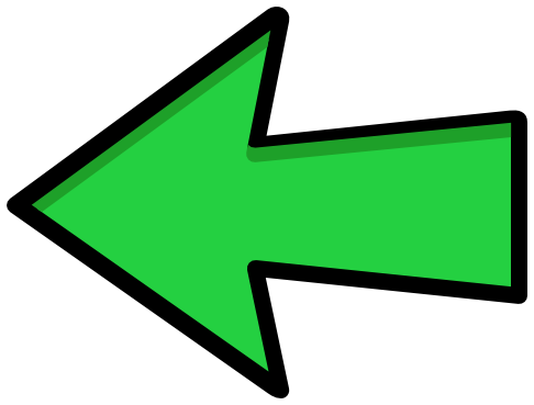 arrow outline green left