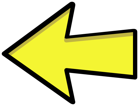 arrow outline yellow left