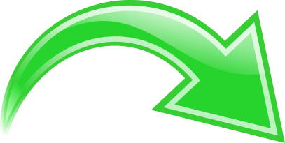 arrow curved green right