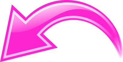 arrow curved pink left