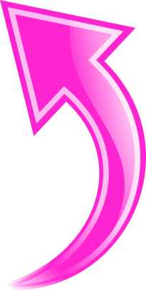 arrow curved pink up