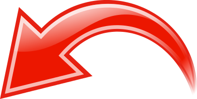 arrow curved red left
