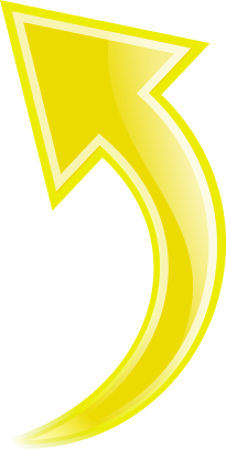 arrow curved yellow up