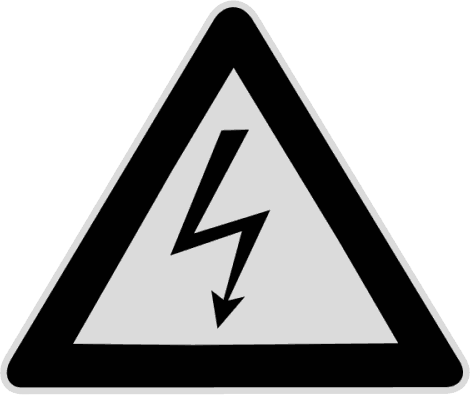 high voltage warning