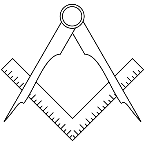 square and compass Masonic symbol