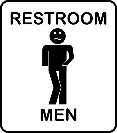 restroom men gotta go