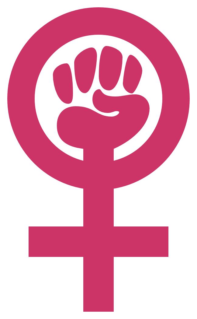 Woman power symbol