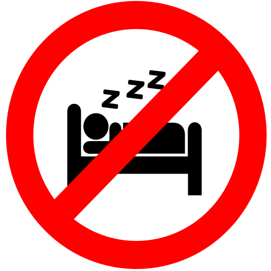 no-sleeping