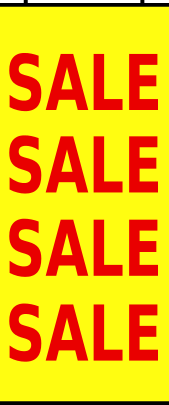 sale banner red on yellow