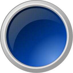 arrow button metal blue blank