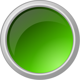 arrow button metal green blank