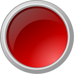 arrow button metal red blank