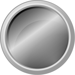 arrow button metal silver blank
