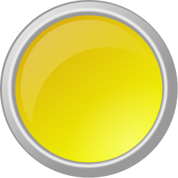 arrow button metal yellow blank