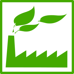 eco green factory icon