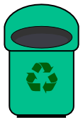 recycle bin rounded