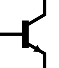 IEC NPN Transistor Symbol alternate