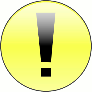 attention yellow