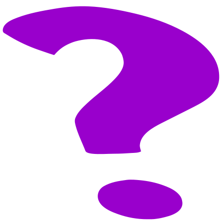question mark purple