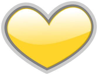 gloss heart yellow