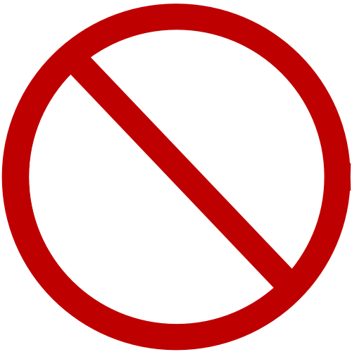 no - /signs_symbol/monochrome_symbols/red/no.png.html