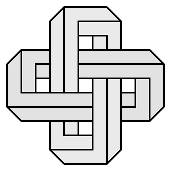 Penrose rectangle Solomons knot
